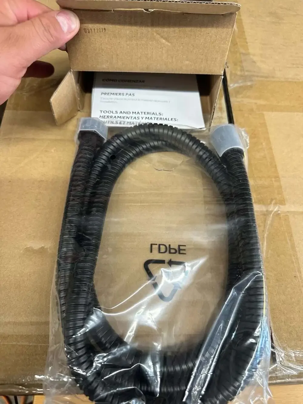 Signature Hardware Shower Hose Matte Black SHH1010MB
